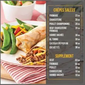 Les menus · 7