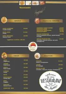 Menu segafredo safi
