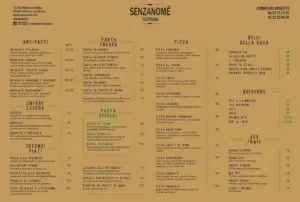 Les menus · 1