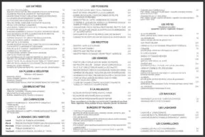 menu Restaurant SFORZA VISCONTI restaurant italien a casablanca 3 1