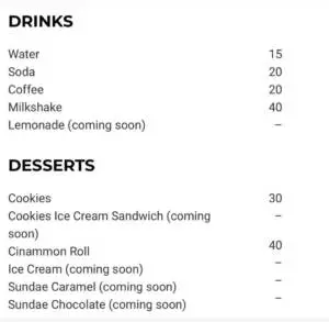 Les menus · 3