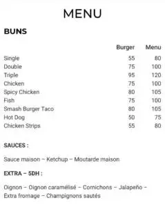 Les menus · 1