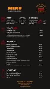 Menu Smashed Factory Marrakech December 2023 150111-377400