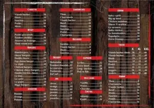Menus · 1