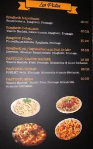Les menus · 5