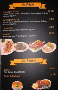 Les menus · 4