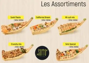 Les menus · 1