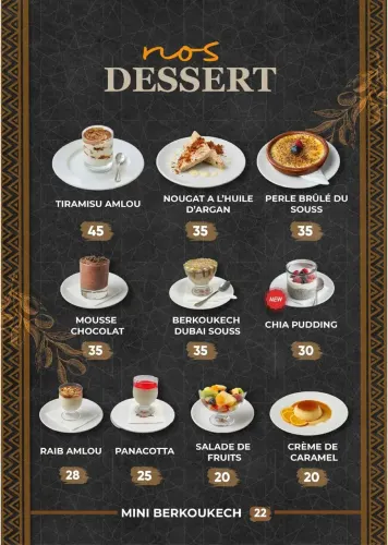 Menu de Souss Grill