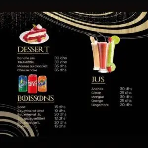 menu SoyaBox Sushis wok restaurant asiatique a casablanca maarif 16