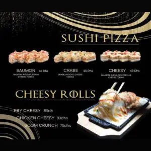 menu SoyaBox Sushis wok restaurant asiatique a casablanca maarif 13