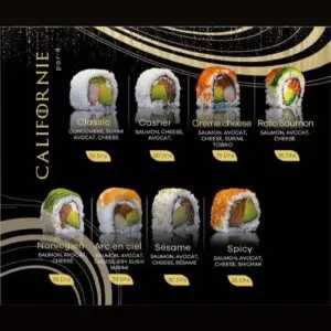 menu SoyaBox Sushis wok restaurant asiatique a casablanca maarif 07