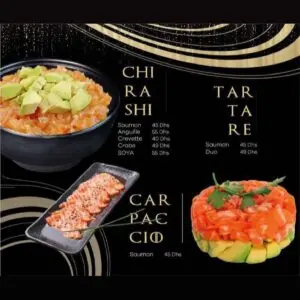 menu SoyaBox Sushis wok restaurant asiatique a casablanca maarif 04