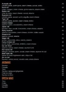 Les menus · 4