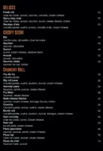 Les menus · 5