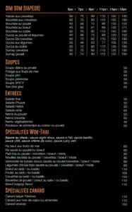 Les menus · 1
