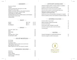 Menus · 2