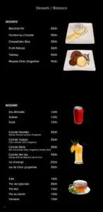 Les menus · 7