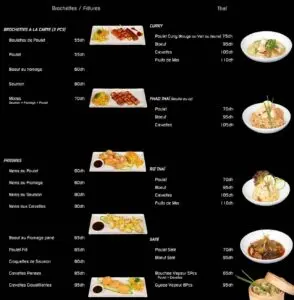 sushi box menu tanger