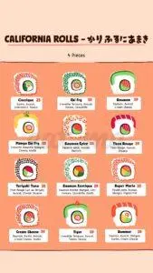 Menu Sushi Hiro Casablanca August 2025 494911-863300