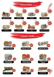 Les menus · 3