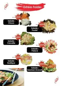 Les menus · 2