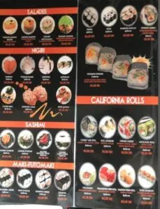 sushi wok menu