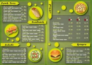 Les menus · 2