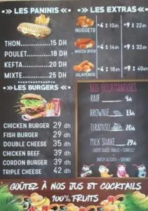 Tacos najd Menu 1
