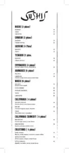 Les menus · 2