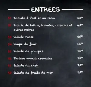 Tapeo Rabat Menu Restaurant 1