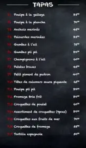 Tapeo Rabat Menu Restaurant 8