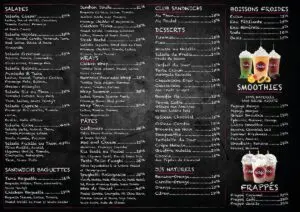 Les menus · 1