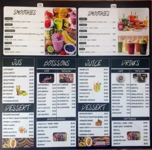 Menu Terrasse Mama Marrakech August 2024 195115-283200