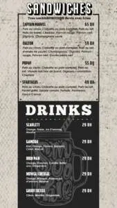 Menu Texas burger Casablanca June 2023 393421