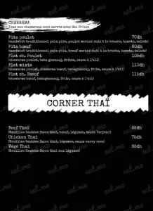 the cook corner marrakech menu 2020 10