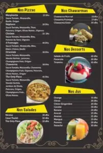 menu the only place casablanca 3