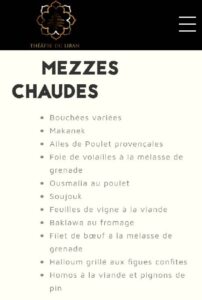 menu theatre du Liban casablanca (1)