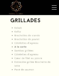 menu theatre du Liban casablanca (1)