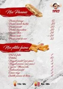 tipico fes menu 3