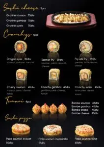menu Tobiko restaurant asiatique a casablanca 14