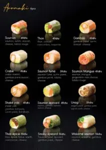 menu Tobiko restaurant asiatique a casablanca 10
