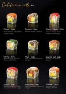 menu Tobiko restaurant asiatique a casablanca 11