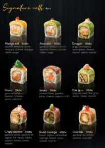menu Tobiko restaurant asiatique a casablanca 12