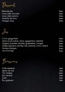 menu Tobiko restaurant asiatique a casablanca 20