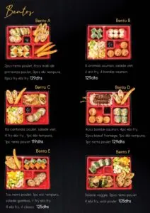 menu Tobiko restaurant asiatique a casablanca 17
