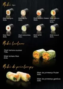 menu Tobiko restaurant asiatique a casablanca 09