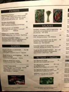 Les menus · 4