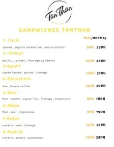 Les menus · 4