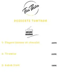 Les menus · 1