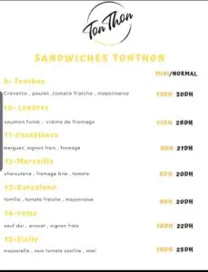 Les menus · 3